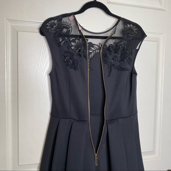 Ted Baker Dolli Dress in Black Size 2 - Picture 9 of 11